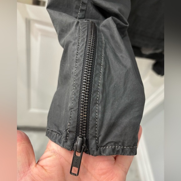 Diesel Unisex Charcoal Cotton Lightweight Streetwear Jacket Y2K asymmetric zip - Picture 6 of 10